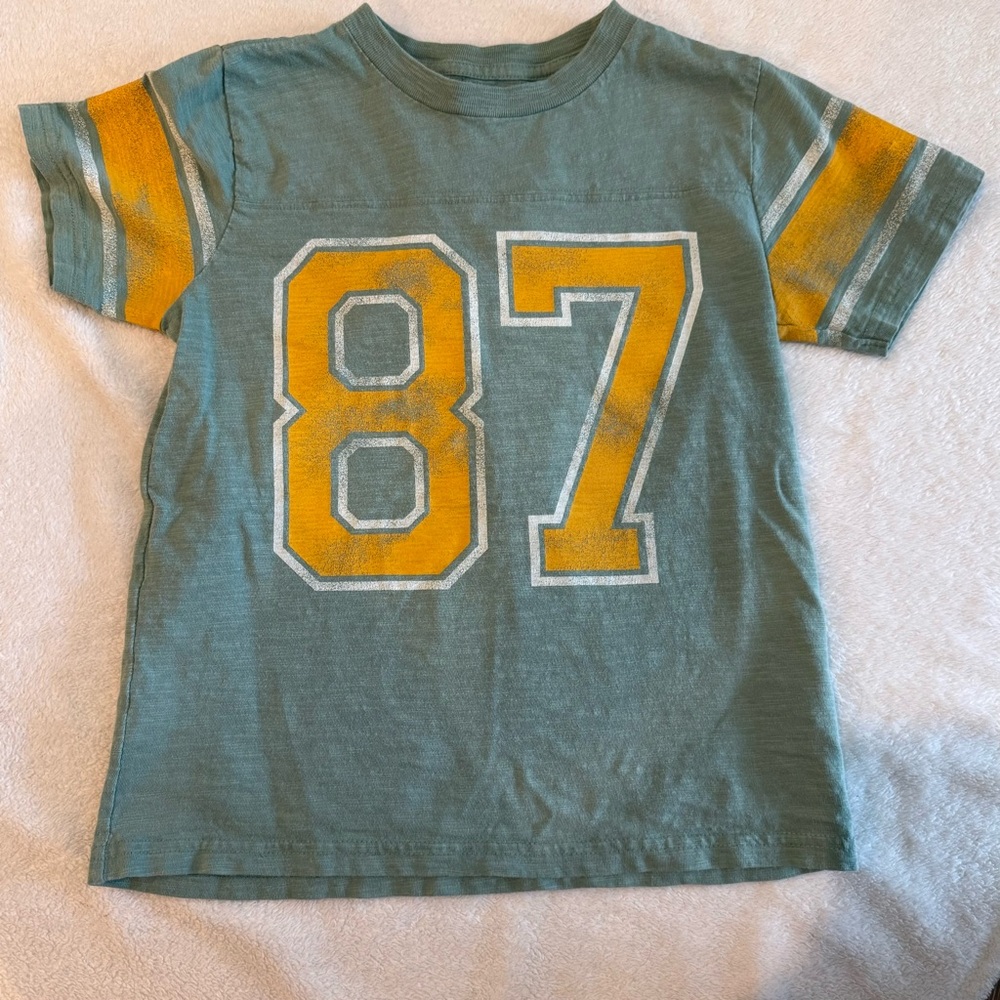 Peek Boys Short Sleeve Football Tee 8 Large